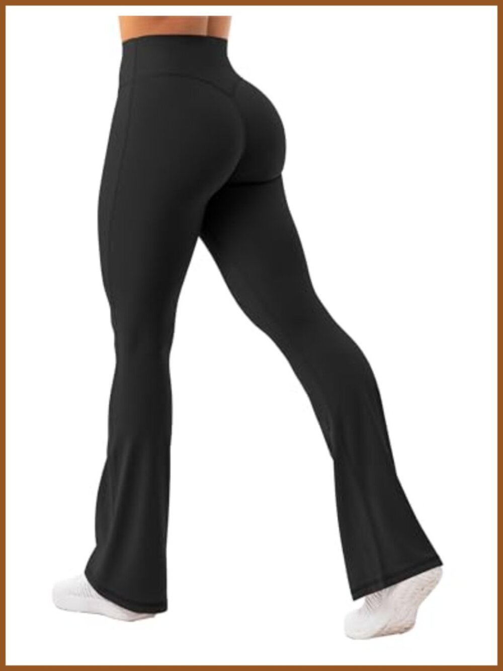 Flare Leggings High Waist Wide Leg Buttery Soft Nylon Spandex Gym